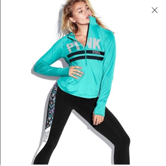 VS PINK Ultimate 1/2 Zip Athletic Pullover with Reflective Details M - Picture 10 of 10